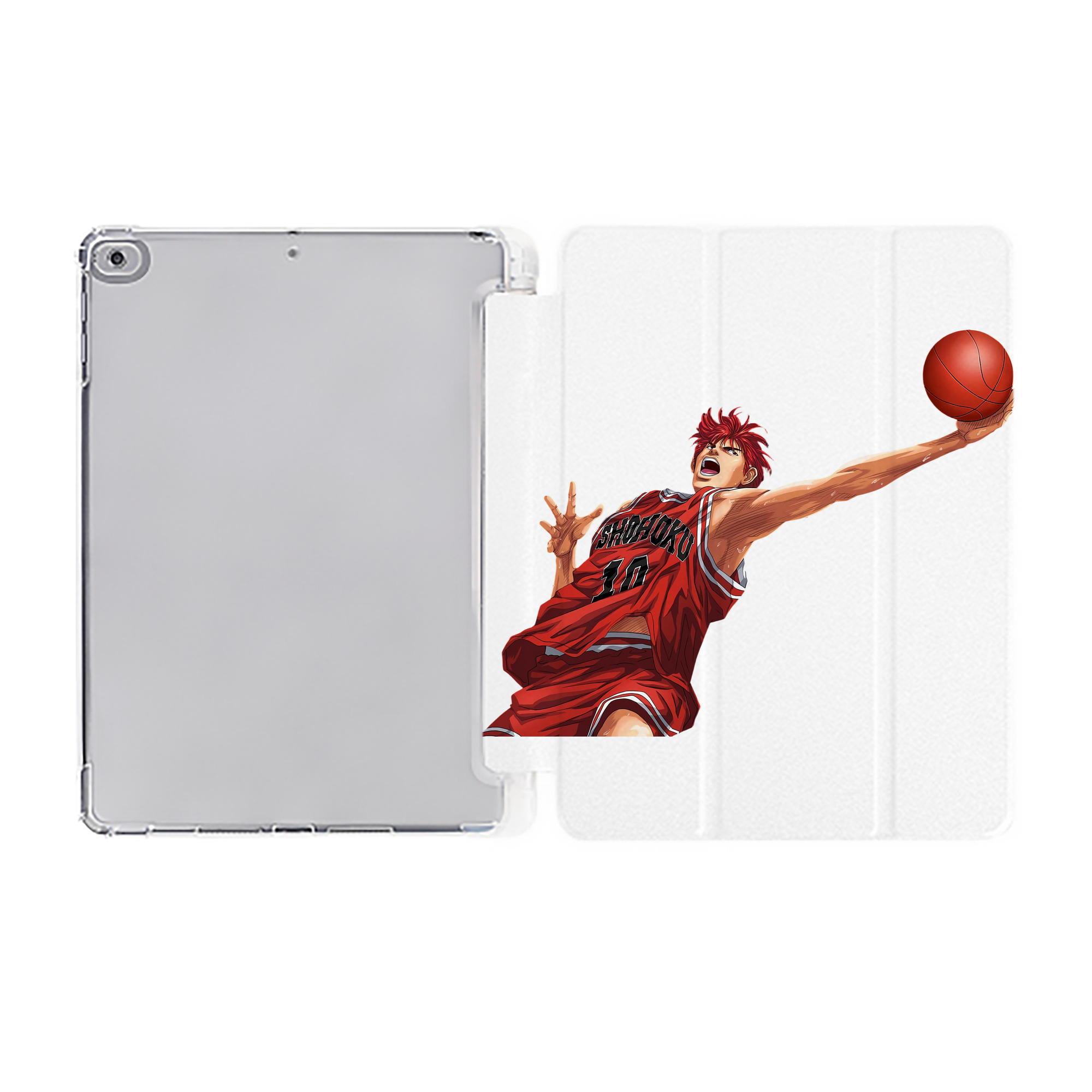（画像用） SLAM DUNK／スラムダンク IPad ケース ペン収納付き 三つ折りスタンド PUレザー×シリコン 対応機種9.5/10.5/10.9インチ